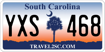 SC license plate YXS468