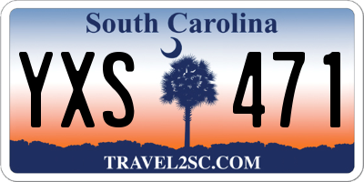 SC license plate YXS471