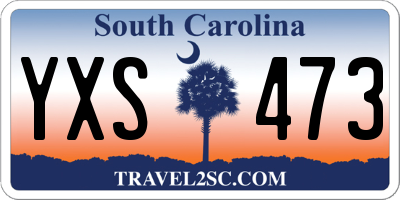 SC license plate YXS473