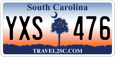 SC license plate YXS476
