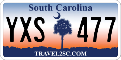 SC license plate YXS477