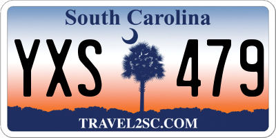 SC license plate YXS479