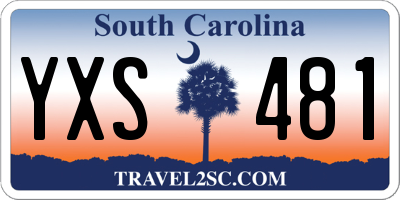 SC license plate YXS481