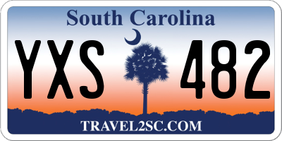 SC license plate YXS482