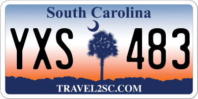 SC license plate YXS483