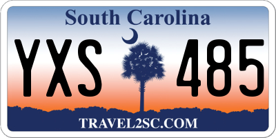 SC license plate YXS485