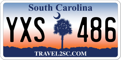 SC license plate YXS486