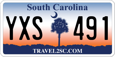 SC license plate YXS491