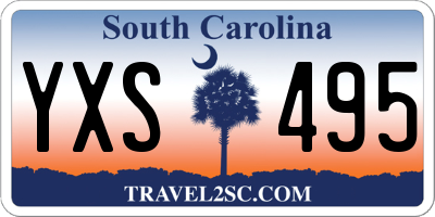 SC license plate YXS495