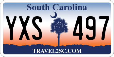 SC license plate YXS497