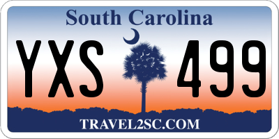SC license plate YXS499