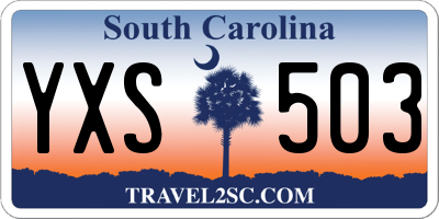 SC license plate YXS503