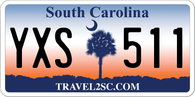 SC license plate YXS511