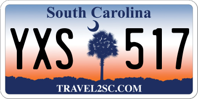 SC license plate YXS517