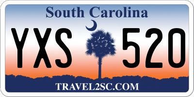 SC license plate YXS520