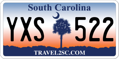 SC license plate YXS522
