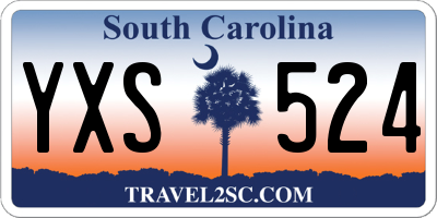 SC license plate YXS524