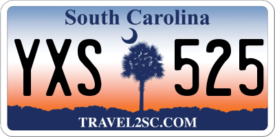 SC license plate YXS525