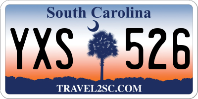 SC license plate YXS526
