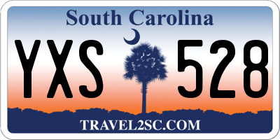 SC license plate YXS528