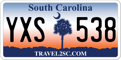 SC license plate YXS538