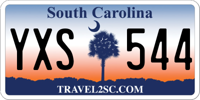 SC license plate YXS544