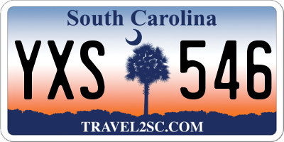 SC license plate YXS546
