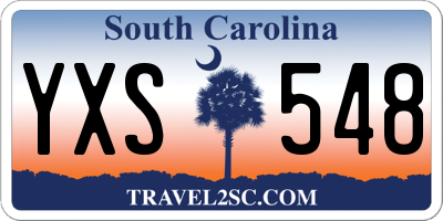 SC license plate YXS548