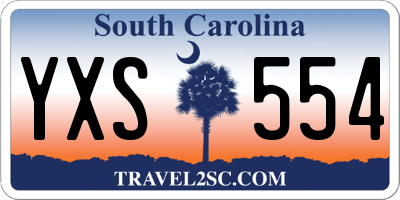 SC license plate YXS554