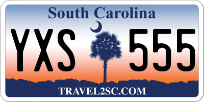 SC license plate YXS555