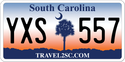 SC license plate YXS557