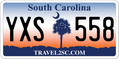 SC license plate YXS558