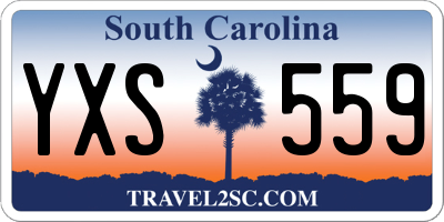 SC license plate YXS559