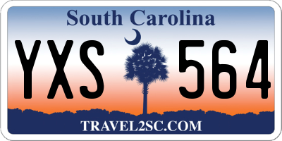 SC license plate YXS564