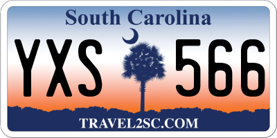 SC license plate YXS566