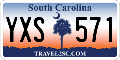 SC license plate YXS571