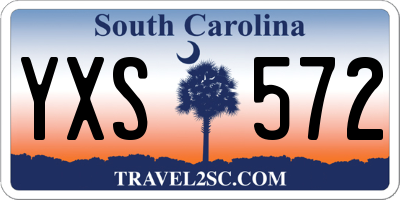 SC license plate YXS572