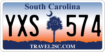 SC license plate YXS574