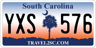 SC license plate YXS576