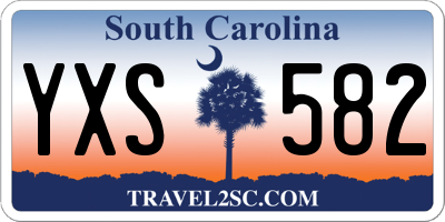 SC license plate YXS582