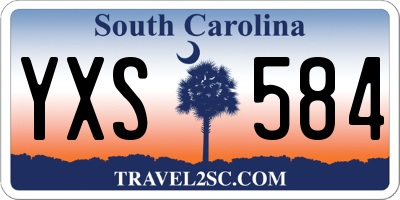 SC license plate YXS584