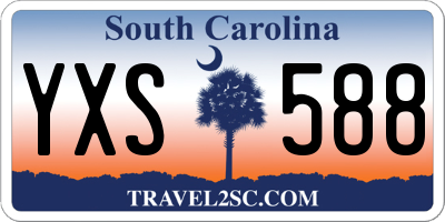 SC license plate YXS588