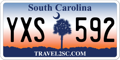 SC license plate YXS592