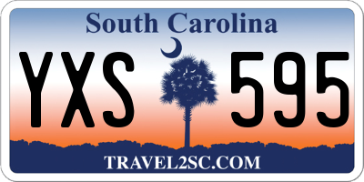 SC license plate YXS595