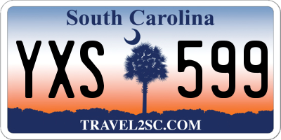 SC license plate YXS599