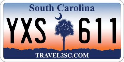 SC license plate YXS611