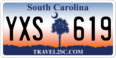 SC license plate YXS619