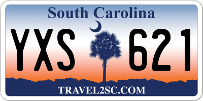 SC license plate YXS621