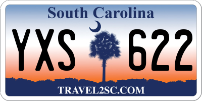 SC license plate YXS622