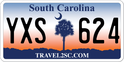 SC license plate YXS624